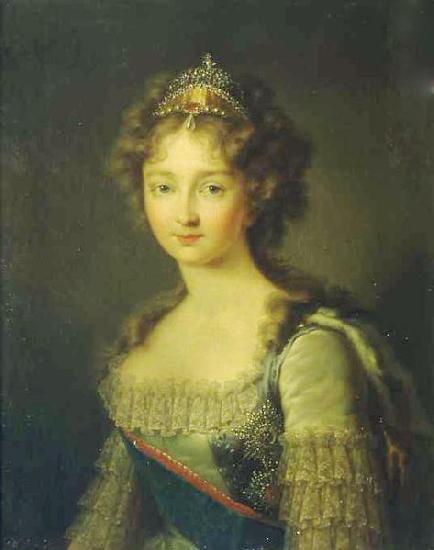 Gerhard von Kugelgen Portrait of Empress Elizabeth Alexeievna oil painting image